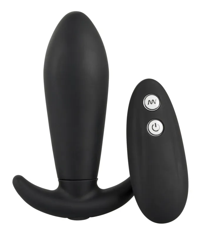 Plug vibrant VIBRO 10 x 3.8cm Noir