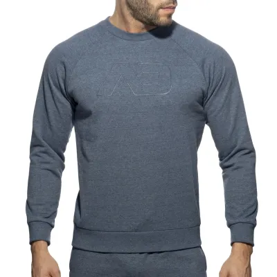 Addicted Pull RECYCLED COTTON Bleu marine