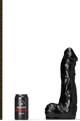 Gode XXL ABS06 BODYBUILDER All Black Steroïd 26 x 8cm