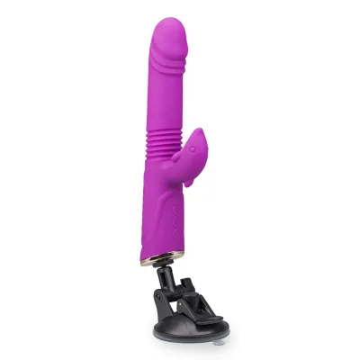 Vibromasseur rabbit va-et-vient avec ventouse Flip