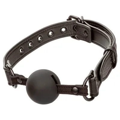 Bâillon à Boule Nocturnal Silicone Noir - CalExotics
