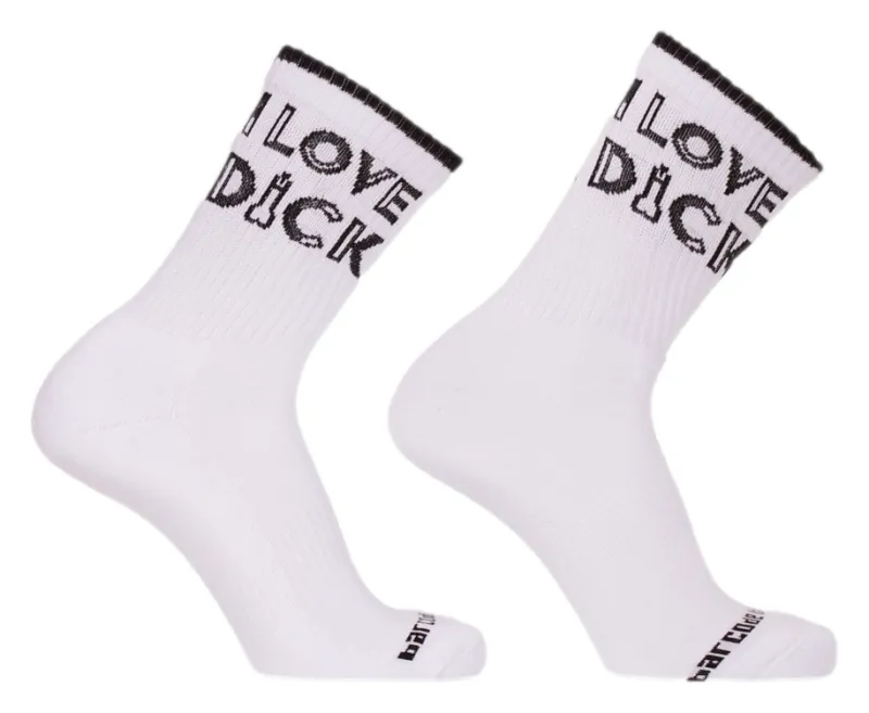 Chaussettes I LOVE DICK Blanches