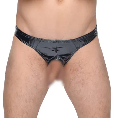 Black Level Men Slip VINYL OPEN Noir