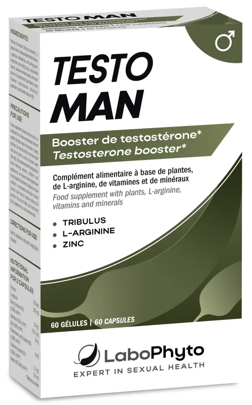 LaboPhyto Stimulant en cure TESTOMAN - 60 gélules
