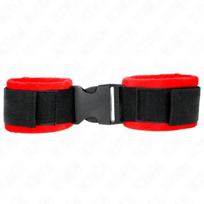 Bracelets BDSM Nylon Noir Ajustables 25-35cm - KINK