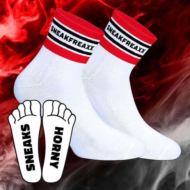 Chaussettes basses SNEAKS HORNY SHORT Blanches