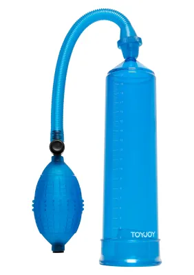 Pompe à pénis POWERPUMP 20 x 5.3cm Bleue
