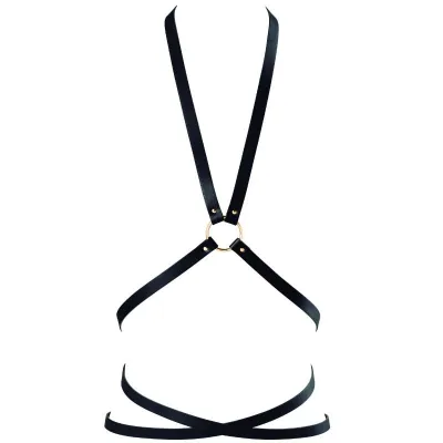 Harnais de corps multidirectionnel Maze noir - Bijoux Indiscrets