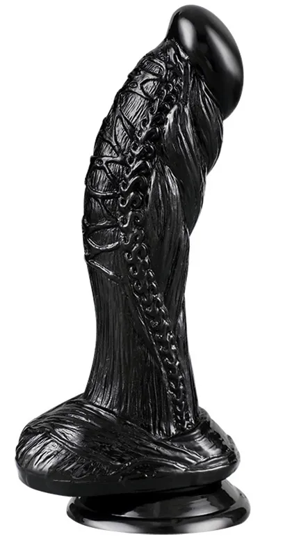 Gode Monster SEEMUS 15 x 4.5cm Noir