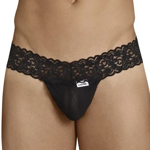 CandyMan String Dentelle MACOG Noir