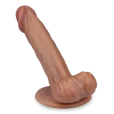 Gode godemichet ventouse 19,0 cm silicone Truestyle Garry gode vaginal ou anal homme ou femme - Peau mate