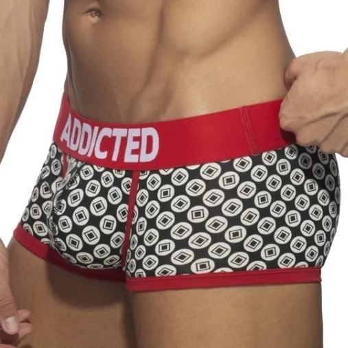 Boxer GEOMETRIC Noir-Rouge