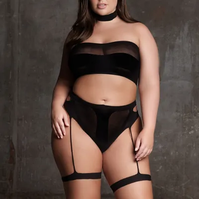 Ensemble 3 Pièces Grande Taille ANANKE Noir