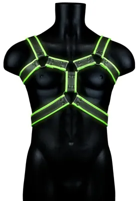 Harnais phosphorescent GLOW BODY Noir