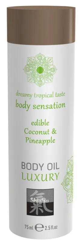 Huile de massage Comestible COCO et ANANAS 75mL