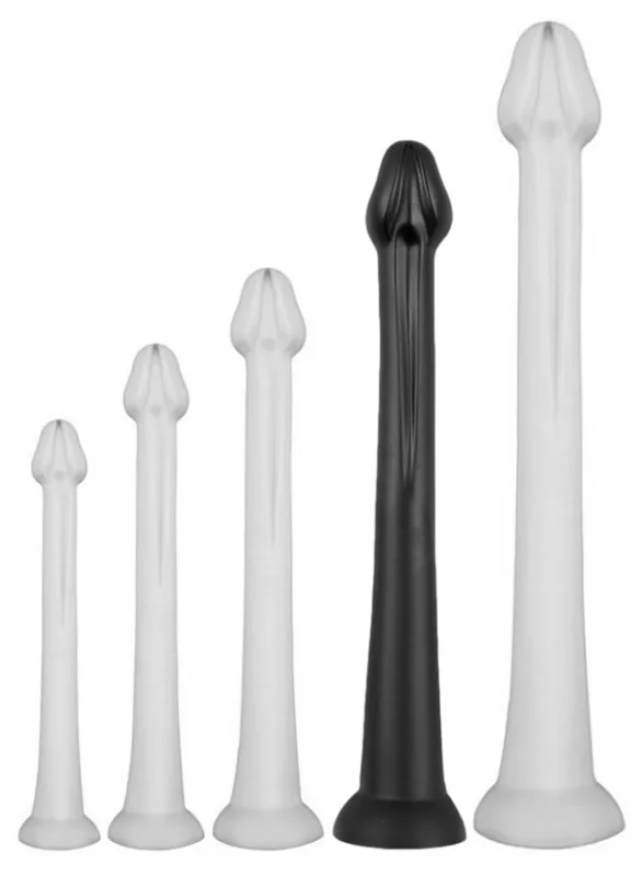 Gode long WHALE DILDO XL 48 x 7cm - Pointe 5.5cm Noir