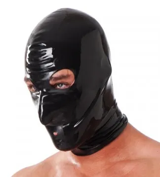 Cagoule en Latex Noire