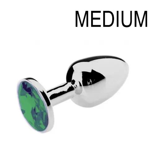 Plug Bijou JEWEL Vert 7 x 3.4 cm