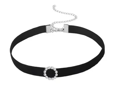 Ras de cou DIAMOND CIRCLE Noir