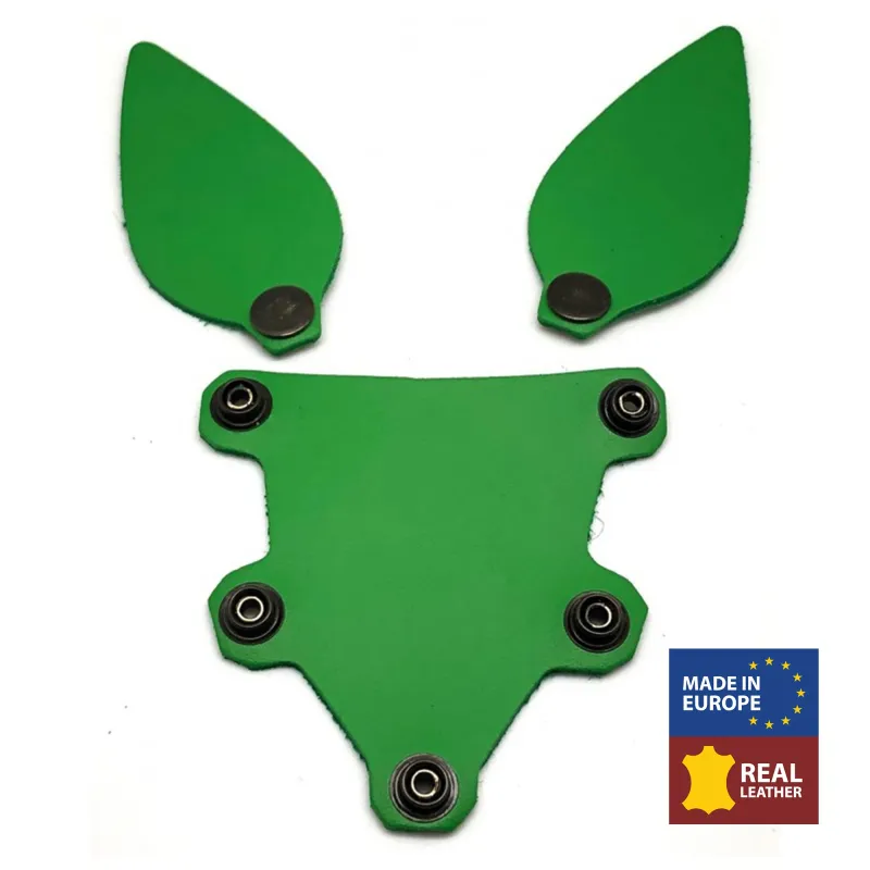 Oreilles + Langue en cuir PUPPY Vert
