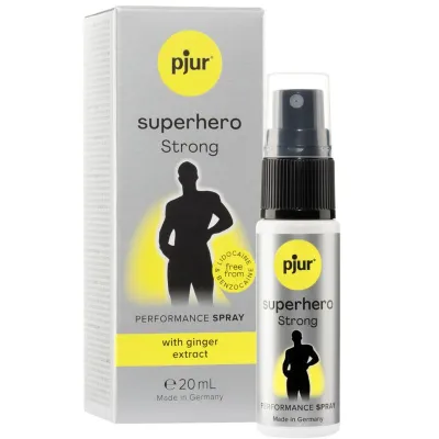 Spray retardant Superhero aux extraits de gingembre 20 ml - Pjur