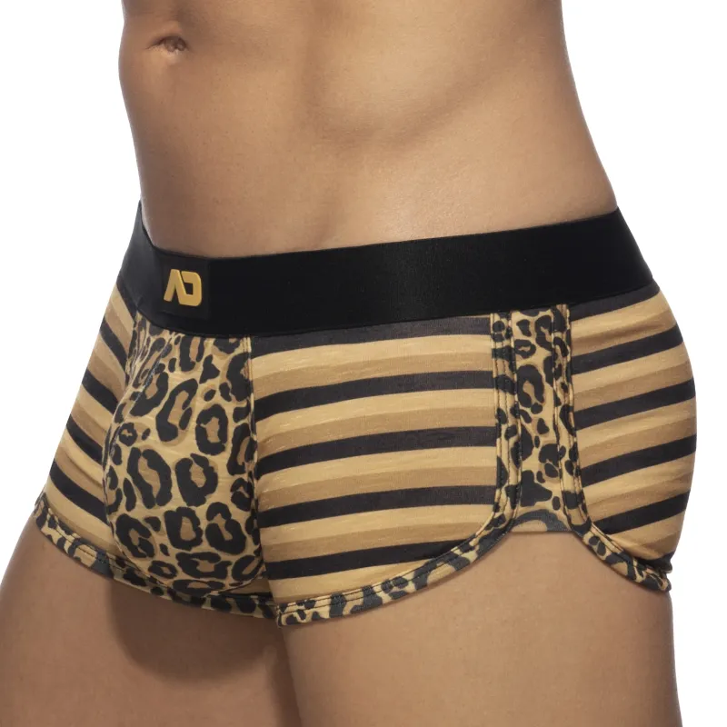 Boxer LEO STRIPE Marron