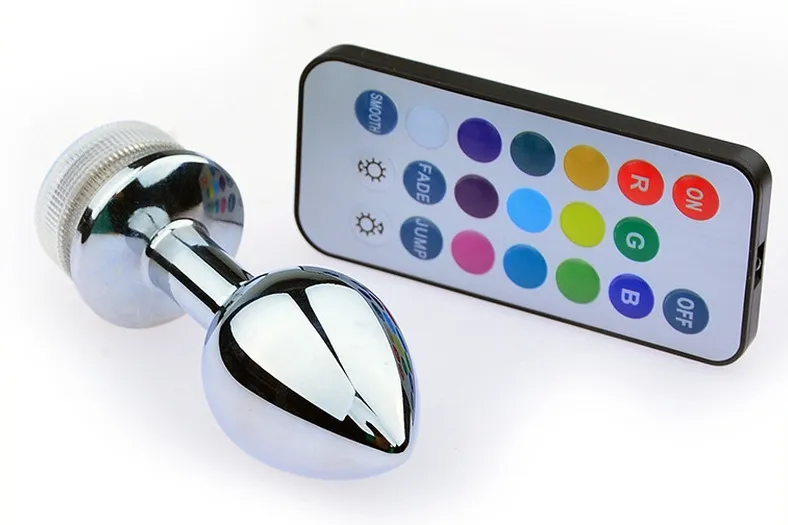 Bijou anal lumineux LIGHT LED  S 6 x 2.7cm