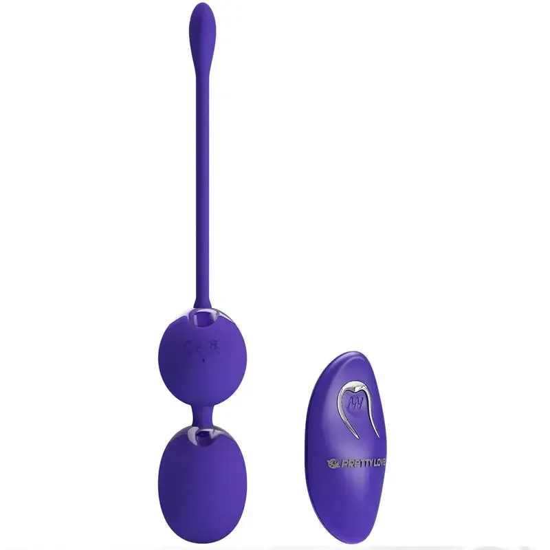 Boules de Geisha Vibrantes Pretty Love Violet avec Télécommande