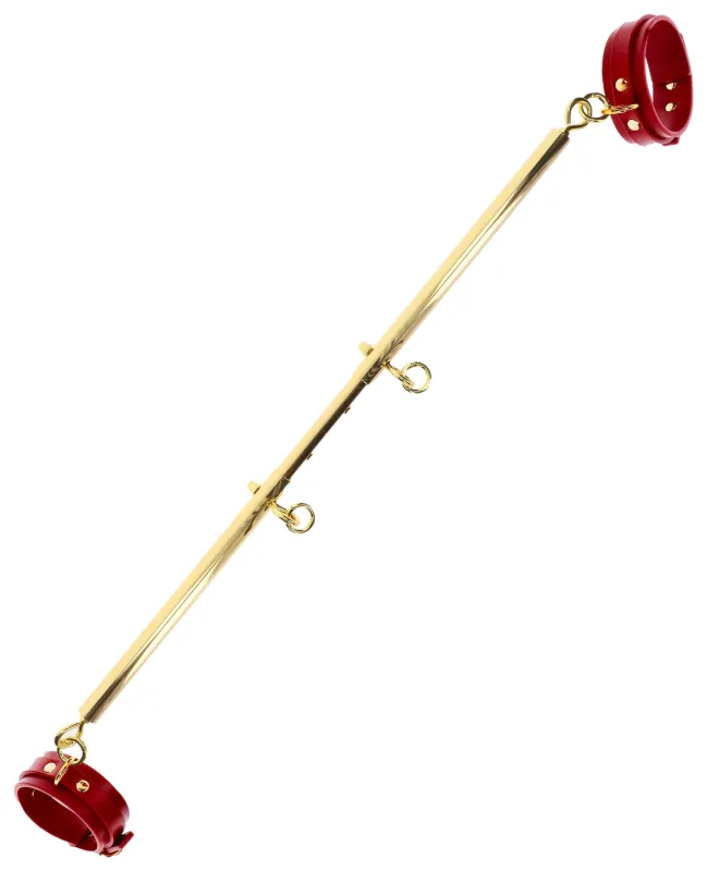 Barre avec Menottes de chevilles SPREADER Taboom Doré-Rouge
