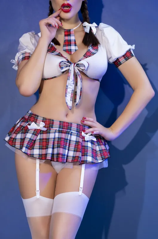 Chilirose Costume Écolière 6 Pièces