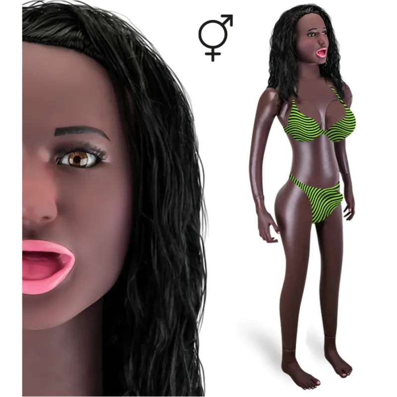 Poupée gonflable trans black Sonia