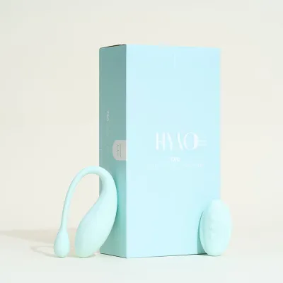 Oeuf vibrant télécommandé Tao de HYYO - Télécommande : 6,1 x 3,6 cm; Oeuf : 3,7 x 10 cm Vert
