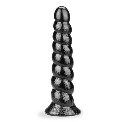 Gode godemichet ventouse licorne Twist gode vaginal ou anal homme ou femme - Noir