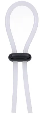 Anneau pénien ajustable LASSO DOUBLE Blanc