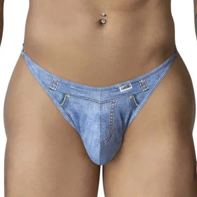CandyMan String COWBOY Denim Bleu