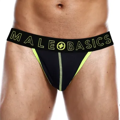 MALE BASICS String NEON MaleBasics Noir-Jaune