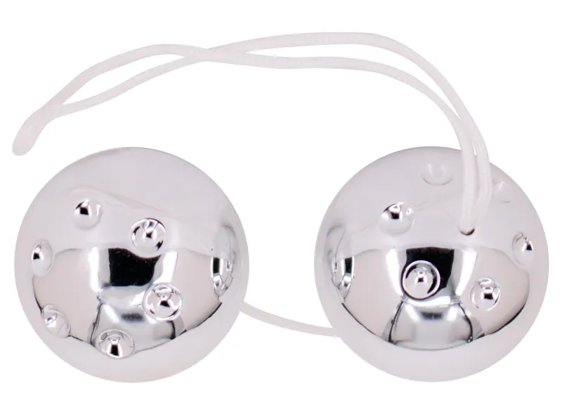 Boules de Geisha DUO BALLS 3.3cm Silver