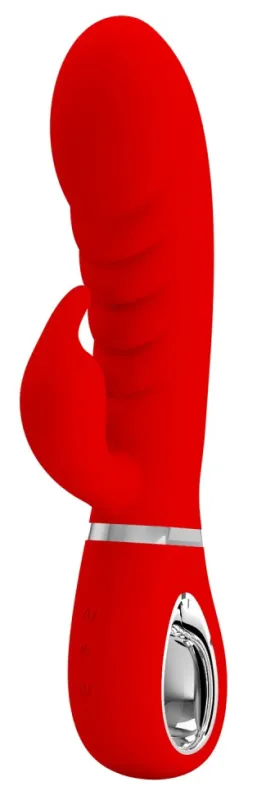 Vibro Rabbit PRESCOTT 12 x 3.9cm Rouge