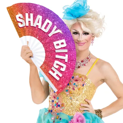 Éventail Géant SHADY BITCH 64cm