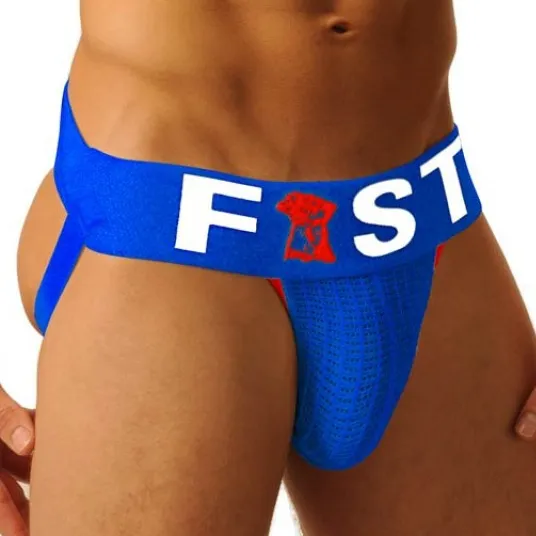 Fist Jockstrap FIST LOGO Bleu