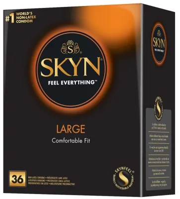 Préservatifs sans latex SKYN Large x36