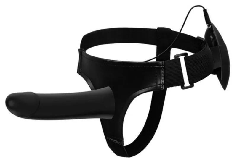 Gode ceinture avec vibrations VITO 17 x 4 cm