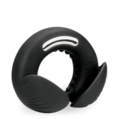 Anneau ring vibrant en silicone avec masseur de zone intime masculine Wilo