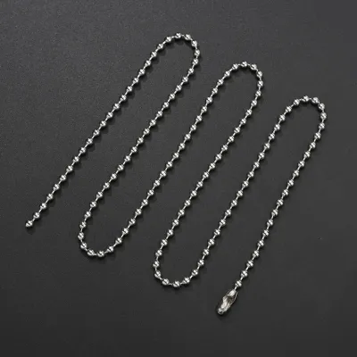 Chaîne en métal MINI BEADS Argentée