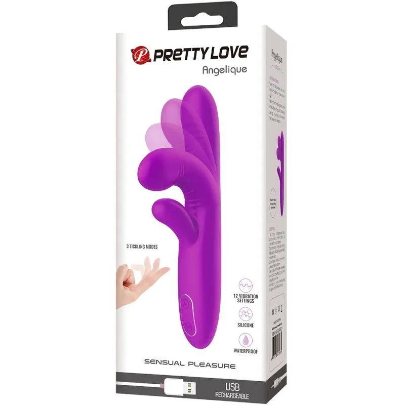 Vibromasseur Rabbit Angélique Violet - Pretty Love