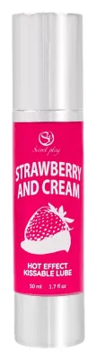 Secret Play Lubrifiant Effet Chaud TOUCH & KISS Fraise à la crème 50ml