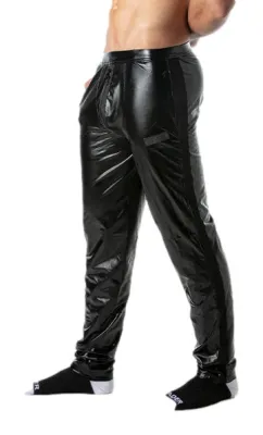 LEADER Pantalon avec Zip BRUT Noir