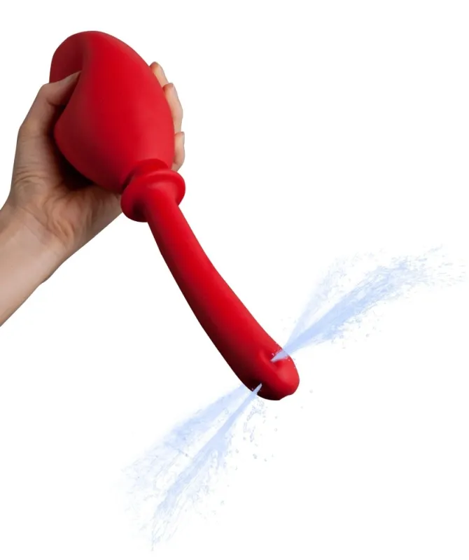 NMC Poire de lavement FRESH TUBE 13 x 2.2cm Contenance 275ml Rouge