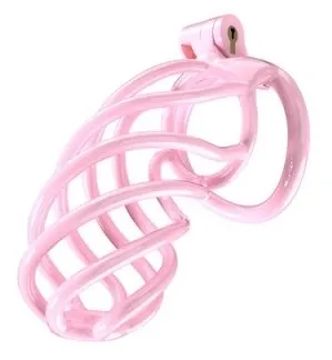 Cage de chasteté TORTILLE XXL 12.5 x 3.4 cm Rose