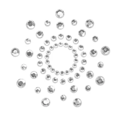 Bijoux de seins Mimi strass argent - Bijoux Indiscrets